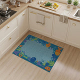 Ocean ABC Alphabet Kids Area Rug