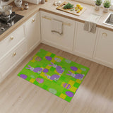 Playful Easter Bunnies Eggs Kids Rug