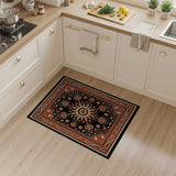 Red Red Star Medallion Persian Area Rug