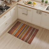 Vibrant Multi-Color Striped Southwestern Rug