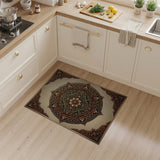 Multi-color and Patterns Ornate Floral Mandala Area Rug