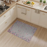 Pink Floral Vintage Blush Pink Roses Floral Vintage Area Rug