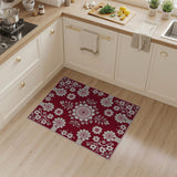 Traditional Persian Red Red Persian Floral Area Rug