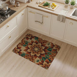 Southwestern Cactus Flower Desert Rug