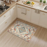 Southwestern Geometric Beige Area Rug