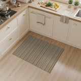 Beige Striped Coastal Area Rug