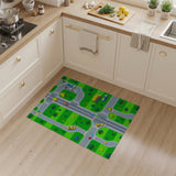 Kids Cartoon City Street Play Rug