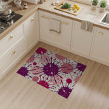 Vibrant Pink Purple Splatter Abstract Area Rug