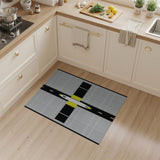 Bold Yellow Truck Highway Area Rug