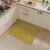 Vibrant Yellow Chevron Zigzag Area Rug