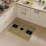 Basketball Court Diagram Area Rug
