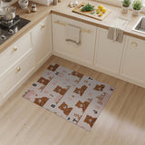 Cute Teddy Bear ABC Alphabet Kids Area Rug