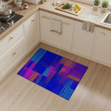 Vibrant Geometric Multi-Color Patchwork Rug