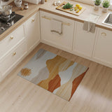 Southwestern Sun Over Layered Mountains Rug