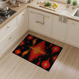 Southwestern Bold Red Diamond Southwestern Area Rug
