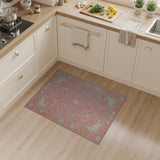 Traditional Persian Elegant Pink Persian Floral Area Rug