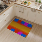 Vibrant Multi-color and Patterns Vibrant Multi-Color Geometric Abstract Area Rug