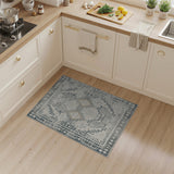 Grey Distressed Southwestern Area Rug