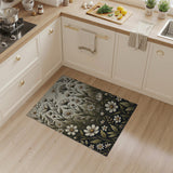 Vintage White Daisy Meadow Area Rug