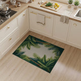 Lush Palm Frond Coastal Area Rug