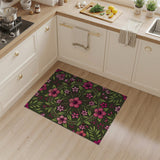 Vibrant Hibiscus Mandala Floral Area Rug