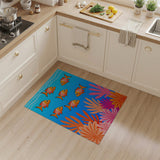Playful Cartoon Orange Fish Underwater Area Rug