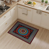 Vibrant Heritage Tribal Sunburst Rug