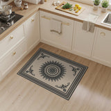 Beige and Neutral Traditional Persian Ornate Beige Mandala Persian Area Rug