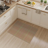 Peach and Green Plaid Area Rug