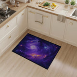 Purple Cosmic Vortex Area Rug