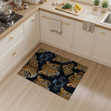 Fierce Leopard Panther Pattern Area Rug