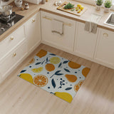 Retro Citrus Fruit Pattern Area Rug