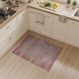 Blush Pink Mandala Abstract Area Rug