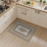 Ornate Gold Heritage Tribal Rug