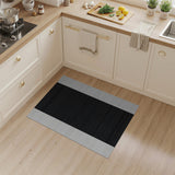 Black and White Geometric Modern Black White Striped Geometric Area Rug