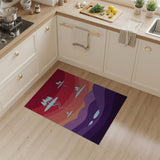 Surreal Floating Pine Islands Gradient Area Rug