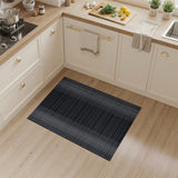 Modern Black White Grid Stripe Area Rug