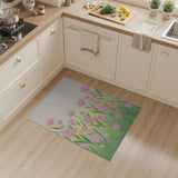 Pink Cosmos Floral Area Rug