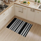 Bold Geometric Modern Bold Zebra Stripe Black White Area Rug