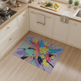 Abstract Area Vibrant Paint Splatter Abstract Area Rug