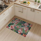 Multi-color and Patterns Vibrant Pink Flamingo Coastal Area Rug