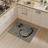 Adorable Smiling Cat Tufted Area Rug