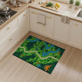 Dinosaur Forest Adventure Path Kids Rug
