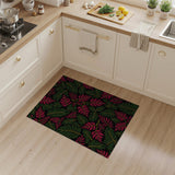 Vibrant Multi-Color Palm Leaf Boho Area Rug