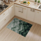 Ethereal Green Watercolor Mountains Area Rug
