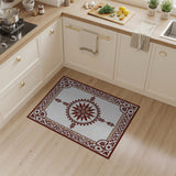 Red Medallion Persian Area Rug with Ornate Borders