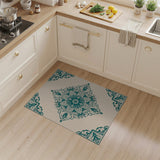 Teal Persian Mandala Area Rug