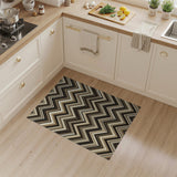 Brown and Tan Brown Tan Chevron Geometric Area Rug
