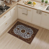 Ornate Gold Traditional Persian Area Rug