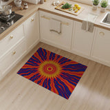 Radiant Sunburst Abstract Area Rug